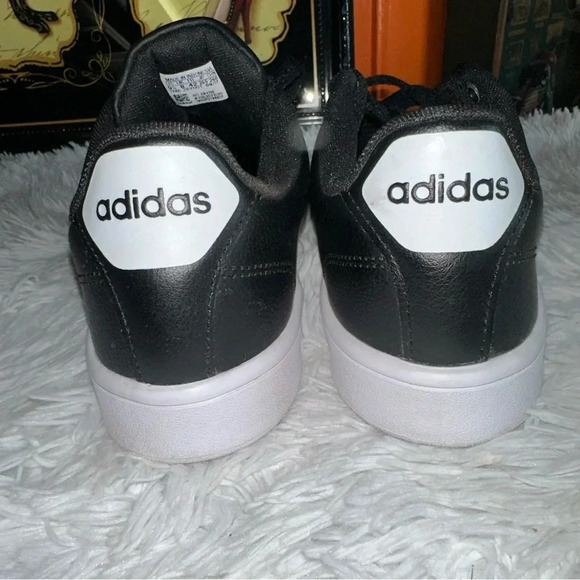 Adidas Neo Cloudfoam Core Black and white stripes Men's size 9.5 New Condition - Picture 2 of 9